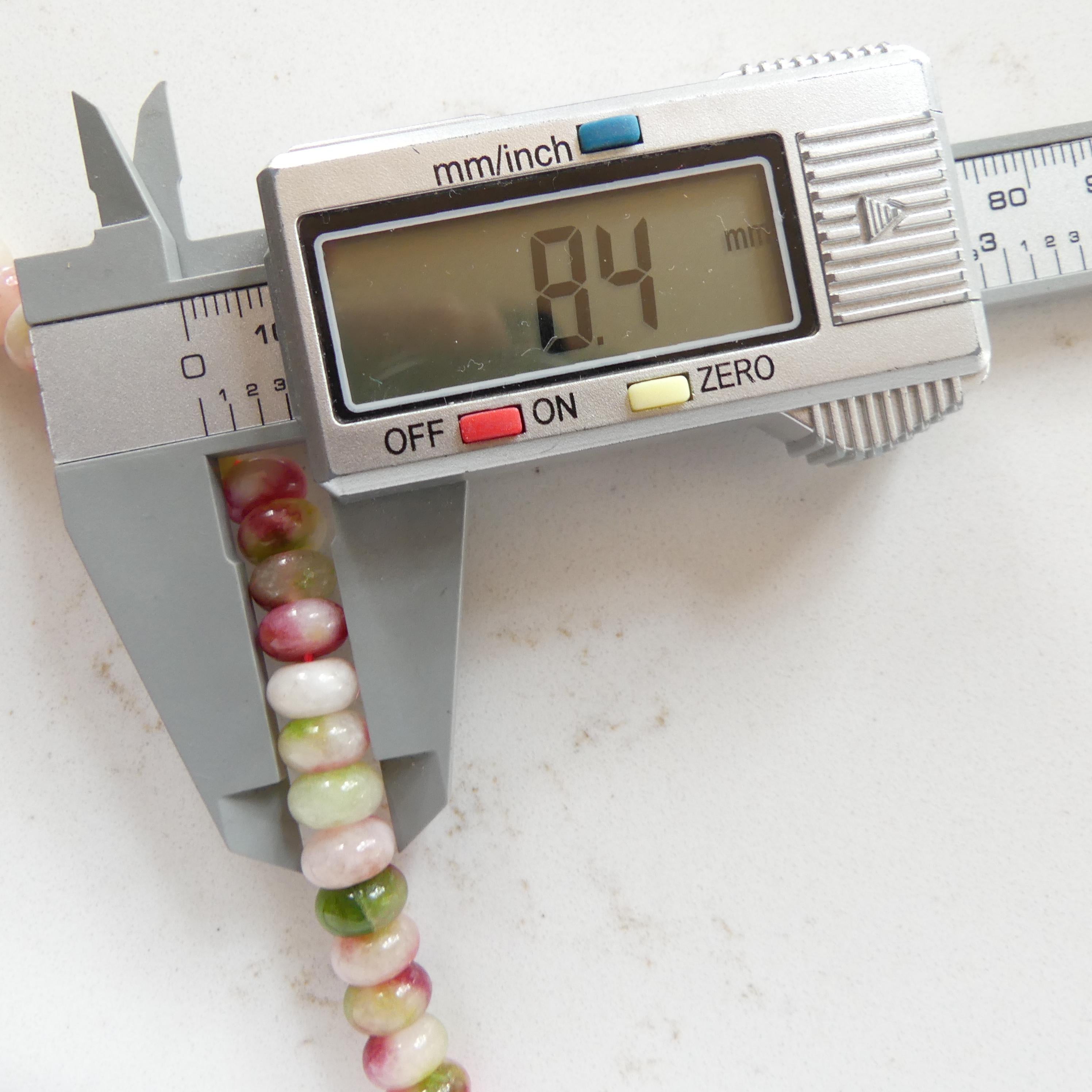 8mm Jade Smooth Beads Rondelle 15" Strand Genuine Gemstone Beads Natural Jade for Jewelry Making Silk Knotting DIY Necklace Craft Gift