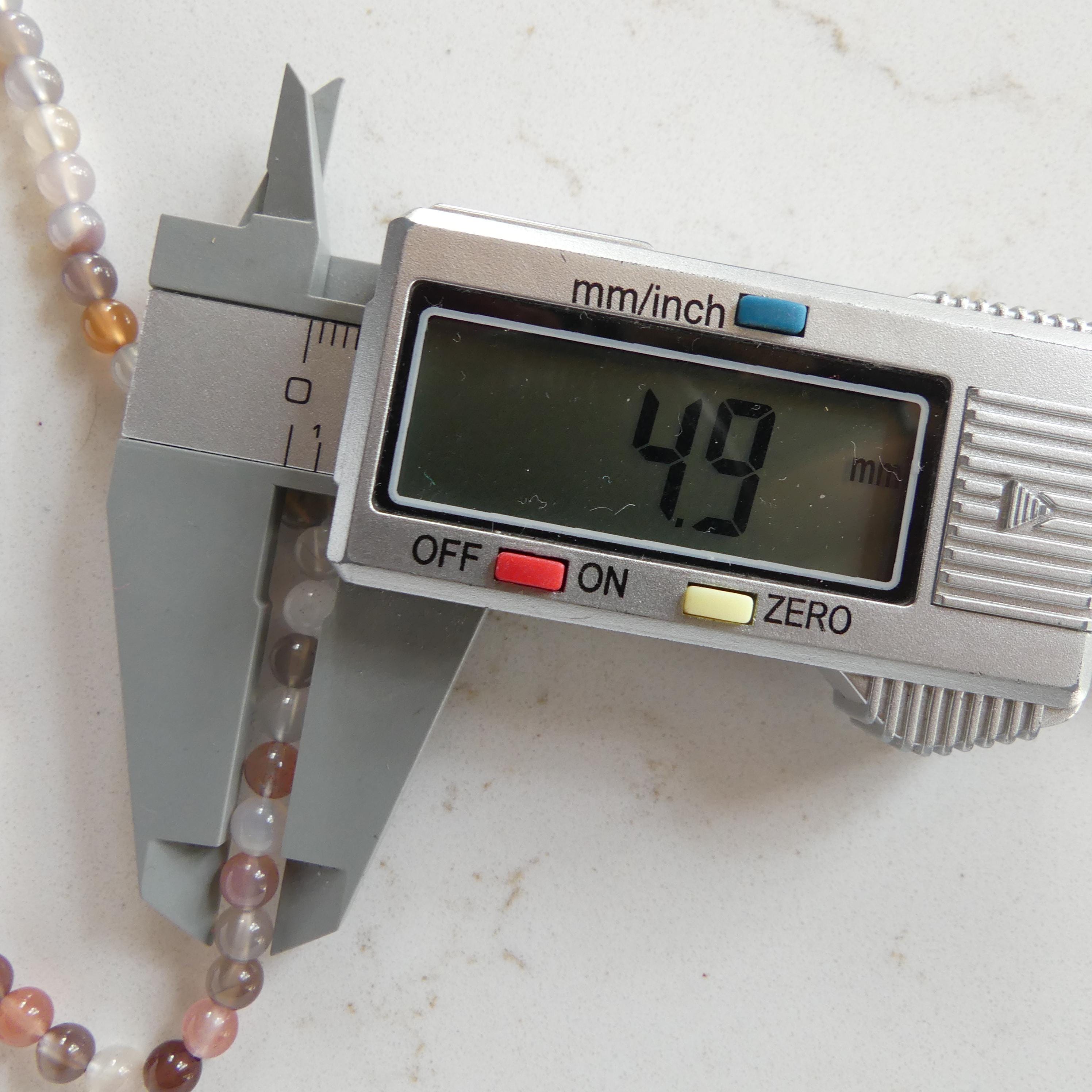 5mm Natural Agate Beads Smooth Genuine Agate Beads Strand 15" Gemstone Beads Crystal Healing for Jewelry Making Gift for crafter