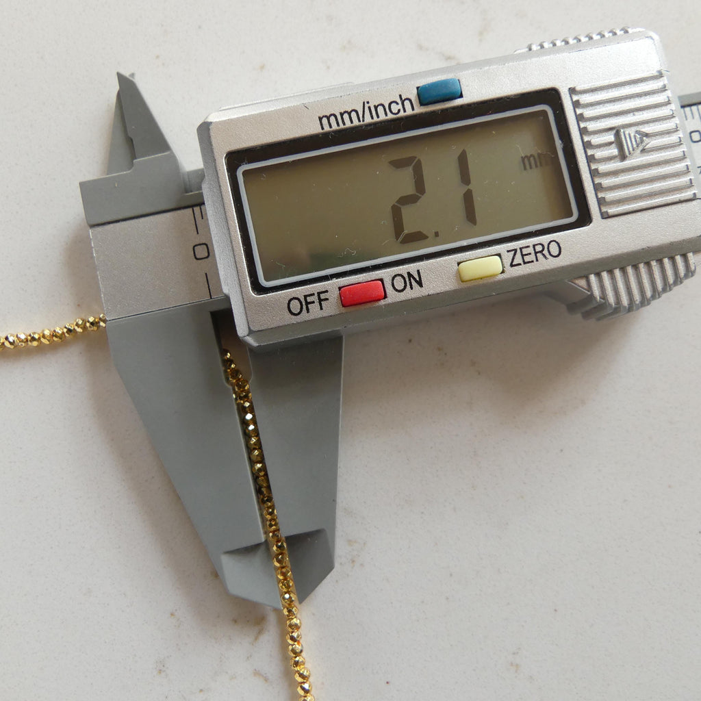 2mm Gold Plated Pyrite Micro Faceted Beads Spacer Sparkly Beads 6" Gemstone Beads for DIY Jewelry Making Crafter Gift