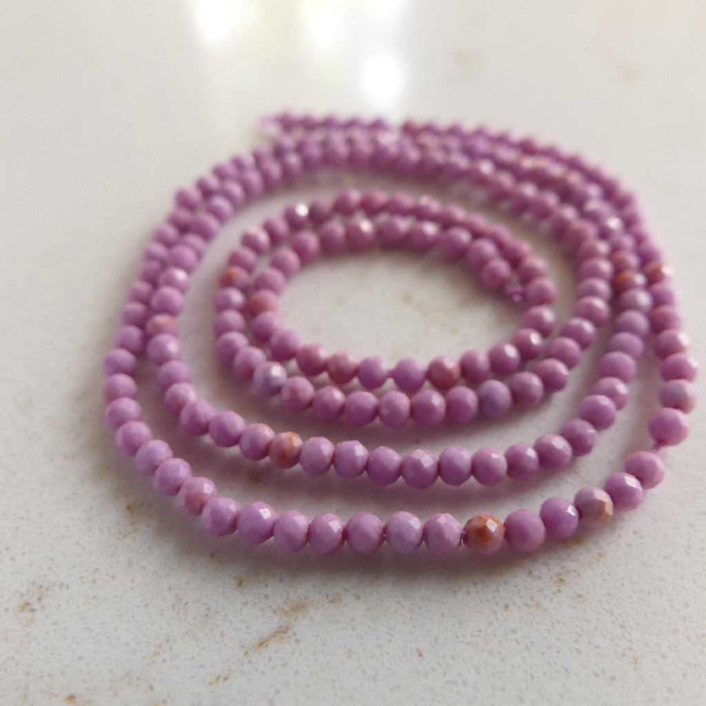 2mm Phosphosiderite Beads Micro Faceted Beads 15" Gemstone Beads Beading Crafter Gift DIY Jewelry Making