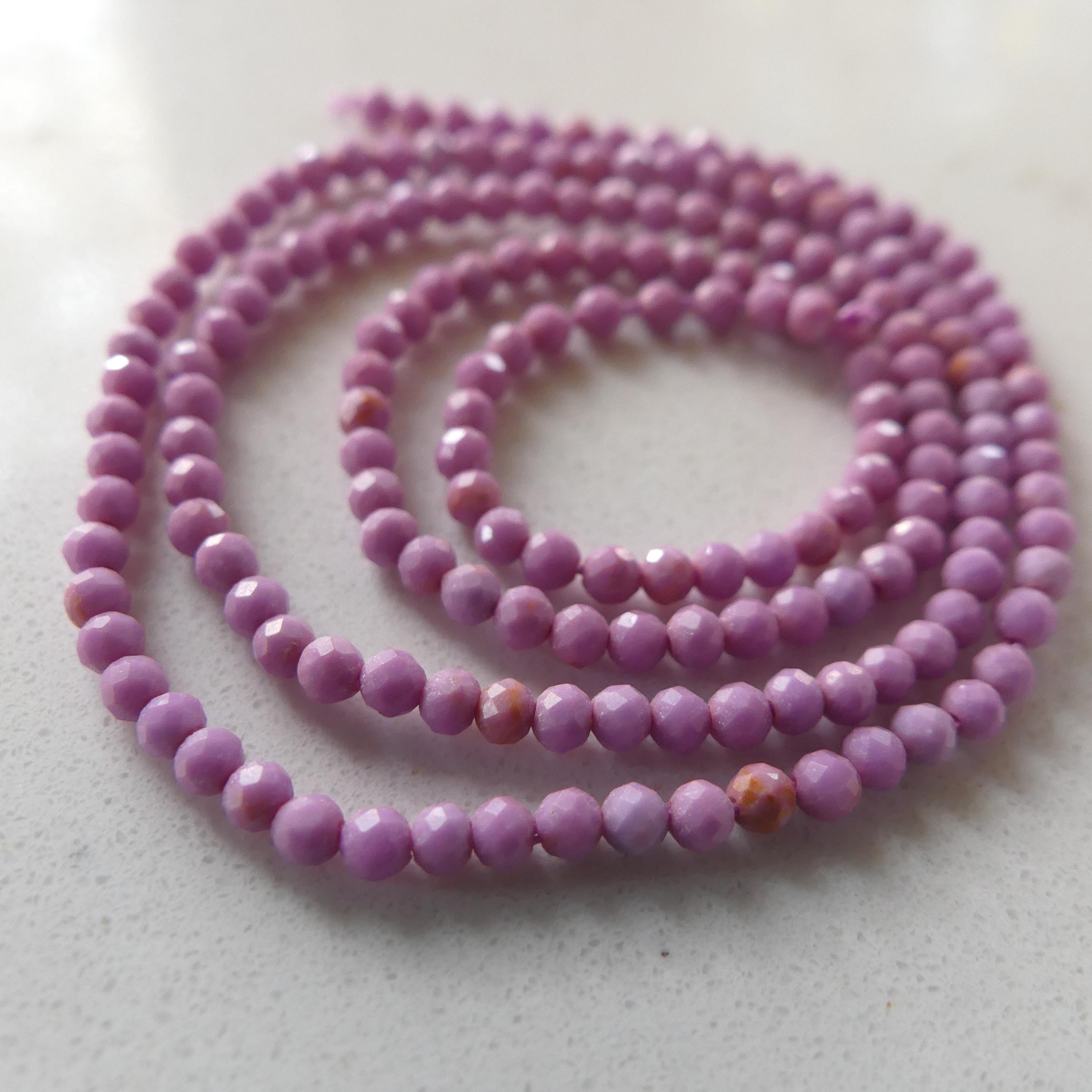 2mm Phosphosiderite Beads Micro Faceted Beads 15" Gemstone Beads Beading Crafter Gift DIY Jewelry Making