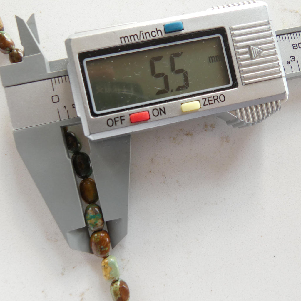 Raw Arizona Turquoise Beads Pebbles 7" Brown Turquoise Nuggets Genuine Gemstone Beads Jewelry Making Beading Craft Gift December Birthstone