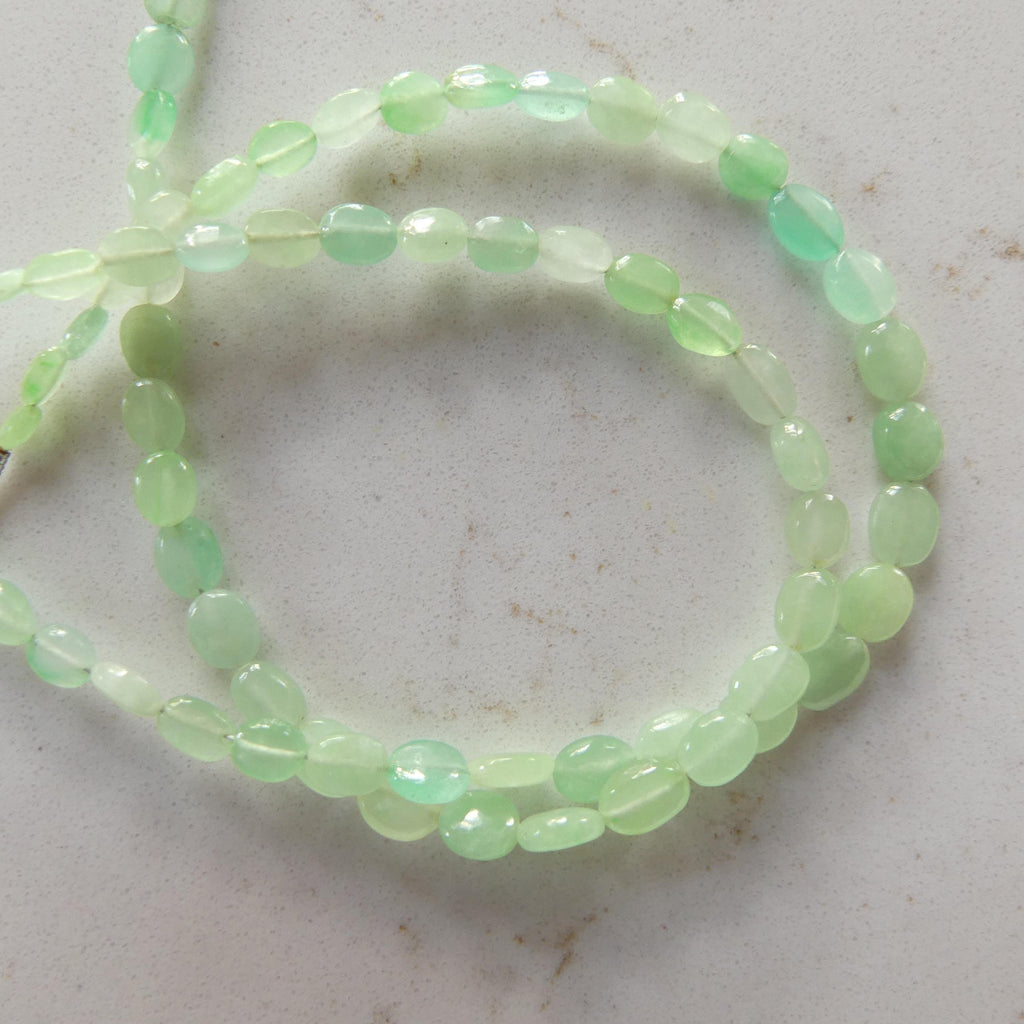 Natural AAA Jade Oval Beads 8" Strand Tiny Jade Beads Jadeite Genuine Gemstone Beads Jewelry Making Beading Craft Gift