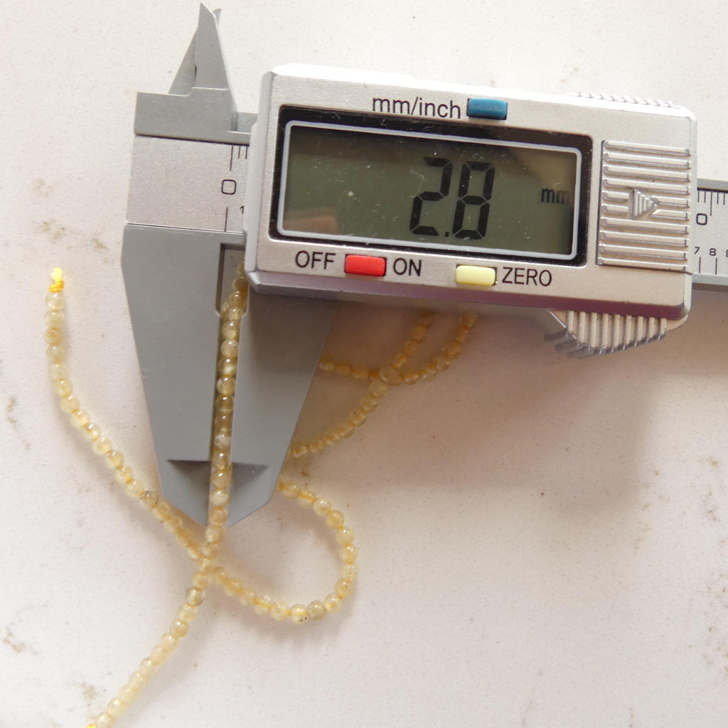 RARE 2mm 3mm Mali Garnet Beads Smooth Yellow Garnet Beads 15" Natural Gemstone Beads Beading Crafter Gift Spacer beads