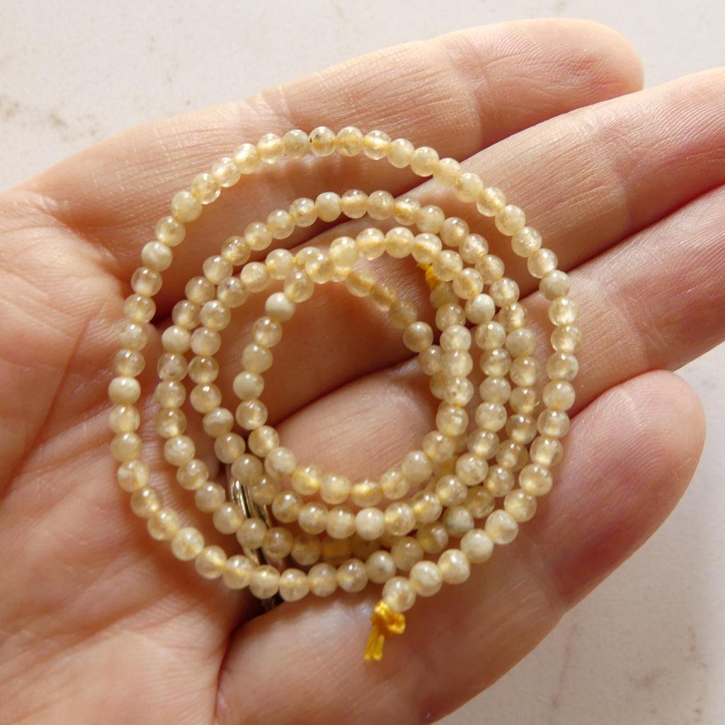 RARE 2mm 3mm Mali Garnet Beads Smooth Yellow Garnet Beads 15" Natural Gemstone Beads Beading Crafter Gift Spacer beads