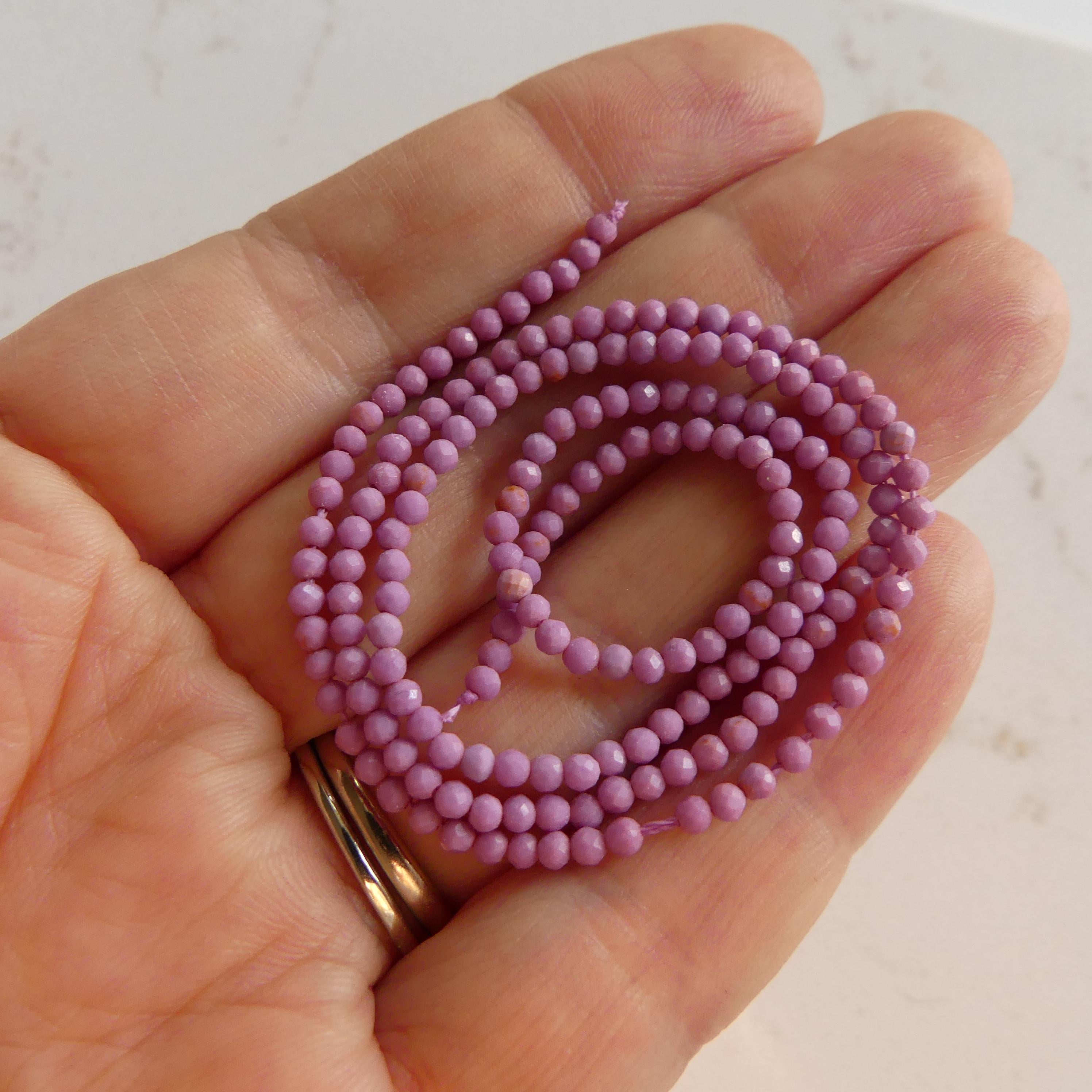 2mm Phosphosiderite Beads Micro Faceted Beads 15" Gemstone Beads Beading Crafter Gift DIY Jewelry Making