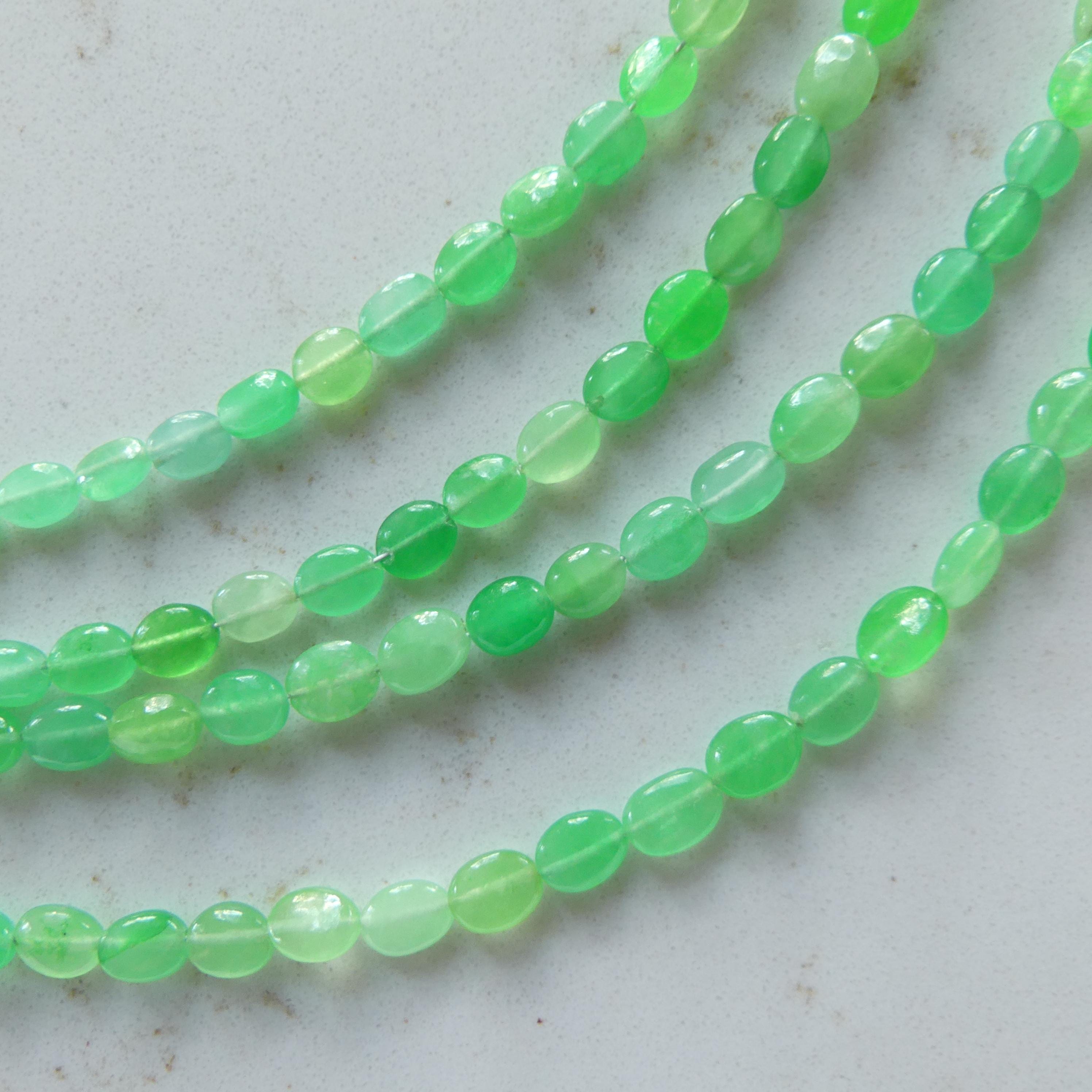 Natural AAA Jade Oval Beads 8" Strand Jadeite Genuine Gemstone Beads Jewelry Making Beading Craft Gift