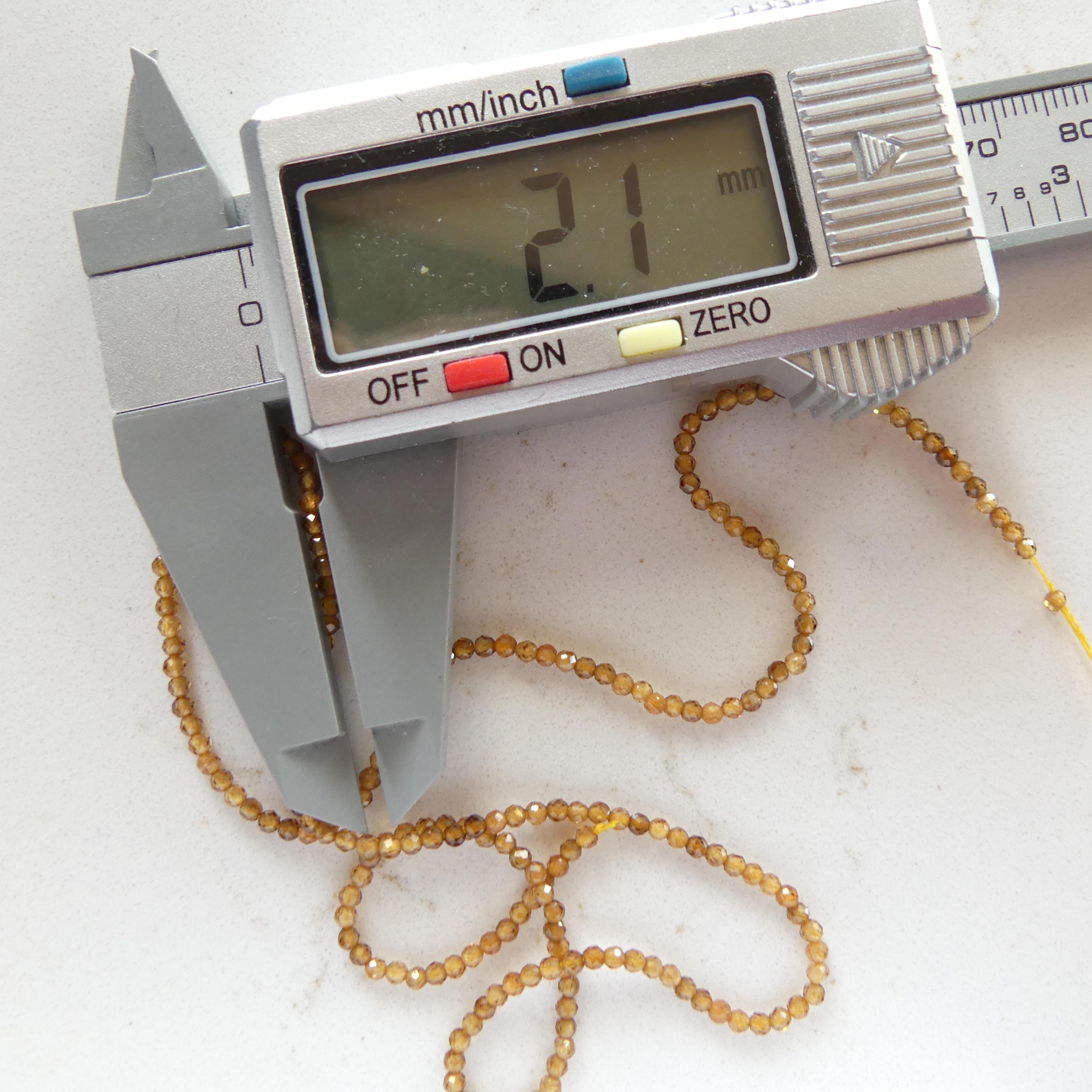 RARE 2mm AAA Topazolite Garnet Beads Faceted Beads 15" Natural Andradite Beads Yellow Garnet Gemstone Beads Beading Crafter Gift