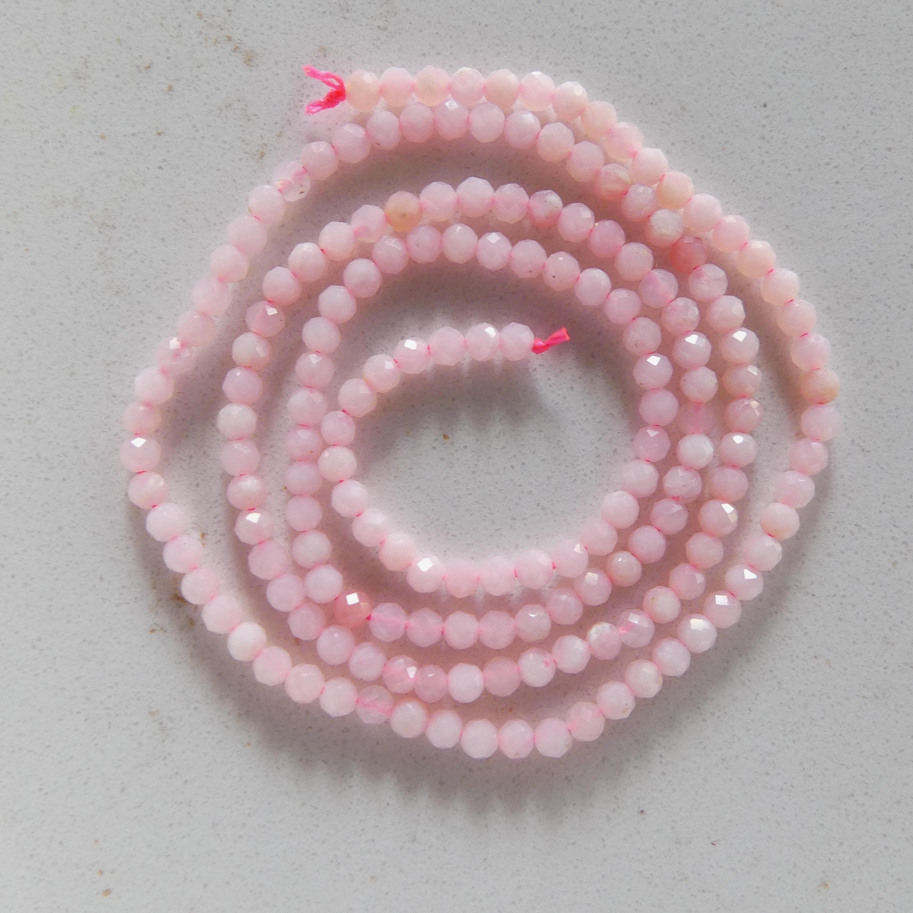 2.5mm AAA Peruvian Pink Opal Beads 15" Pink Opal Genuine Gemstone Beads Natural Opal for Jewelry Making Beading Craft Gift Beads