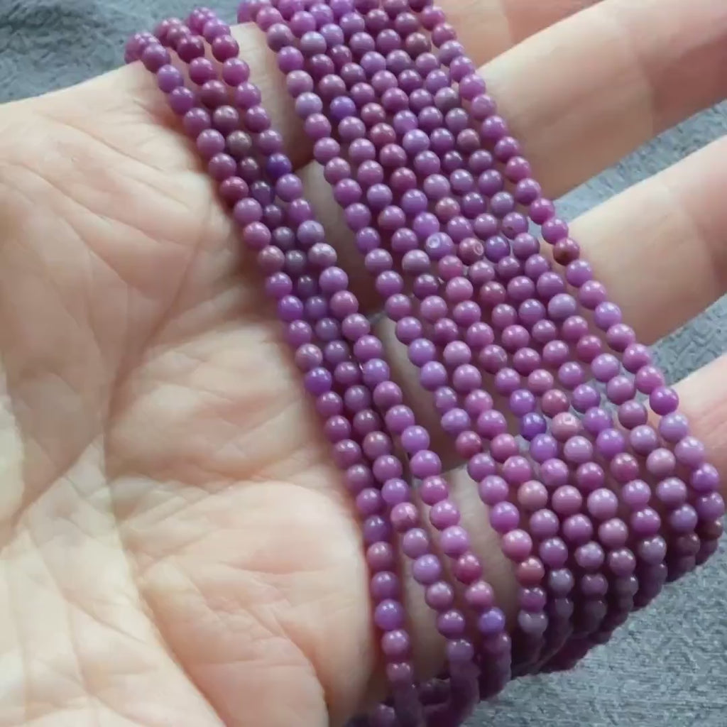 3mm Phosphosiderite Beads Smooth Phosphosiderite Small Round Beads 15" Gemstone Beads Beading Crafter Gift DIY Jewelry Making