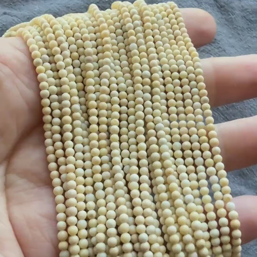 2.5mm Yellow Jade Smooth Beads 15" Burma Nephrite Yellow Jade Genuine Gemstone Beads Natural Jade for Jewelry Making Beading Craft Gift