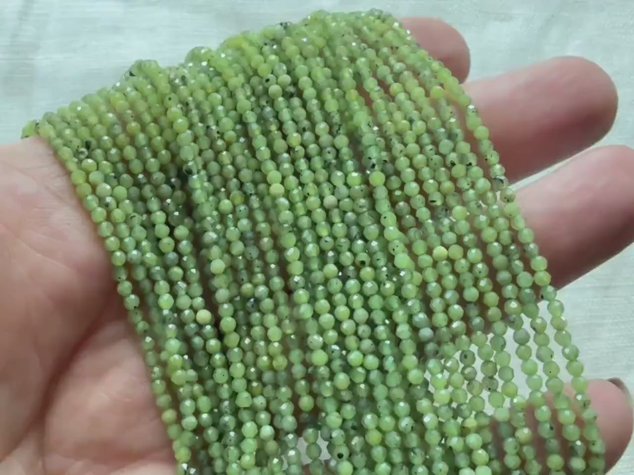 2mm AAA Canadian Jade Beads 15" Green Jade Nephrite Genuine Gemstone Beads Natural Jade for Jewelry Making Beading Craft Gift Beads
